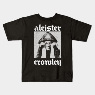 Aleister Crowley ††† Occultist Vintage-Style Design Kids T-Shirt